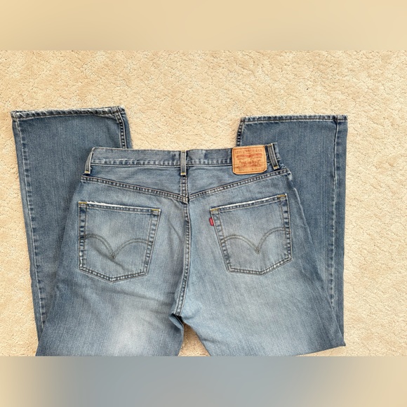 Vintage Levi’s Faded Baggy Bootcut Jeans Light Rigid Straight - Picture 3 of 13